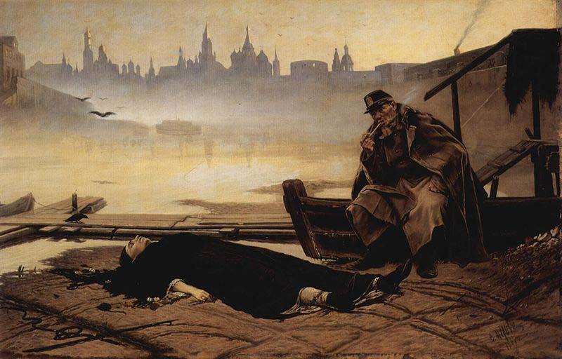 Vasily Perov The drowned, oil painting picture